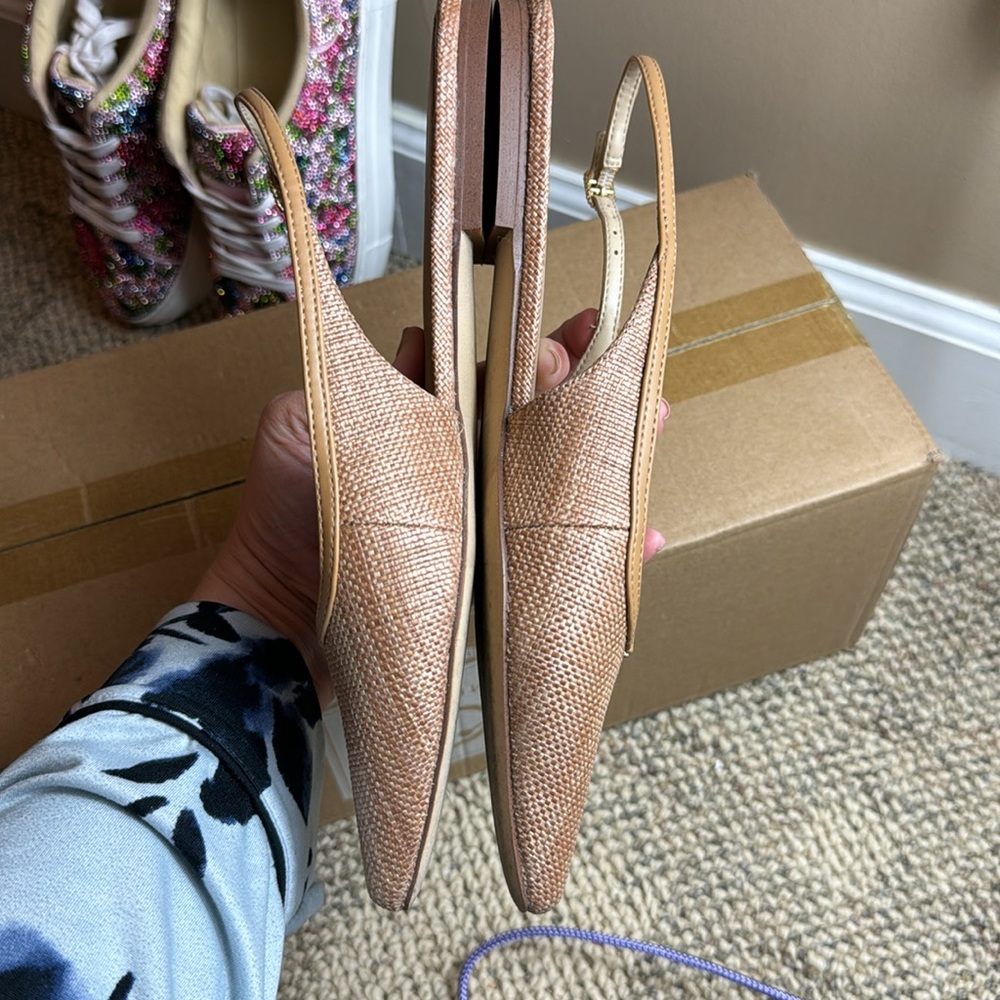 Sam Edelman Tan Slingback Flats - Picture 7 of 16